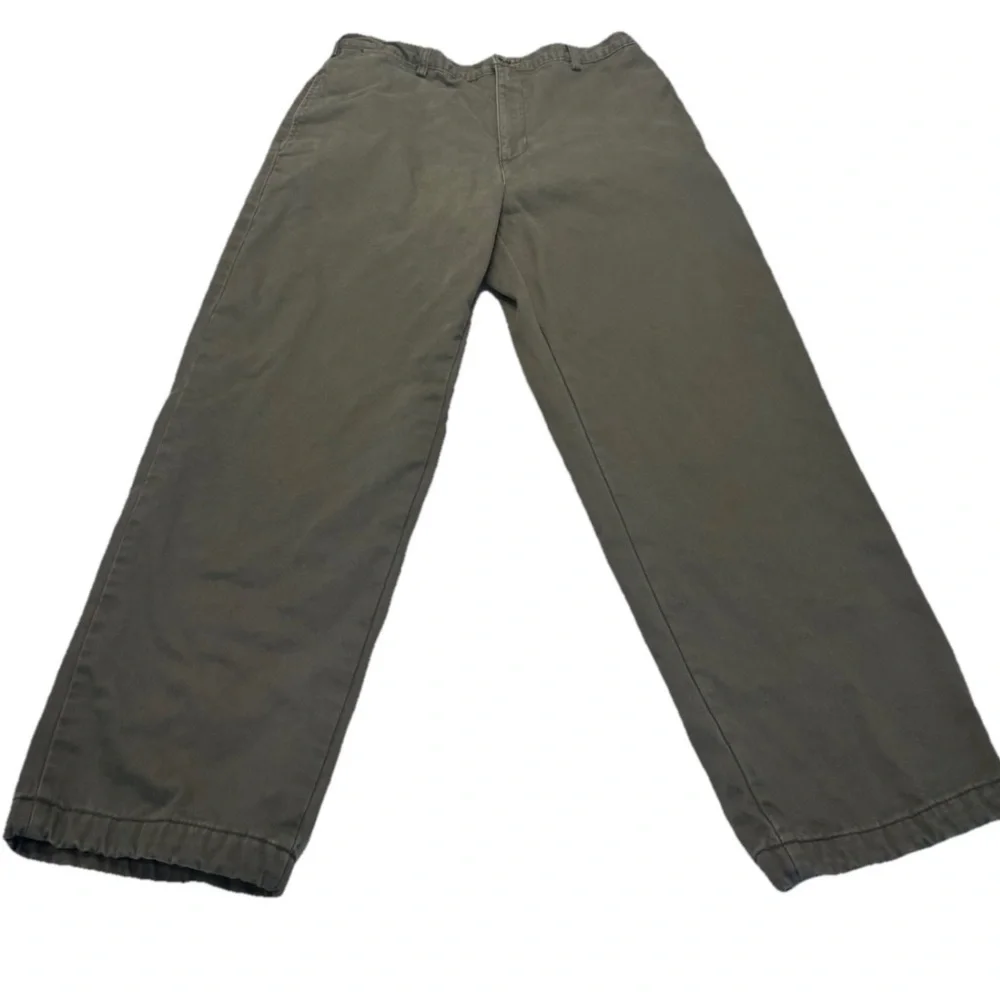 L.L. Bean Green Double Layered Chinos, Men’s, 35x30